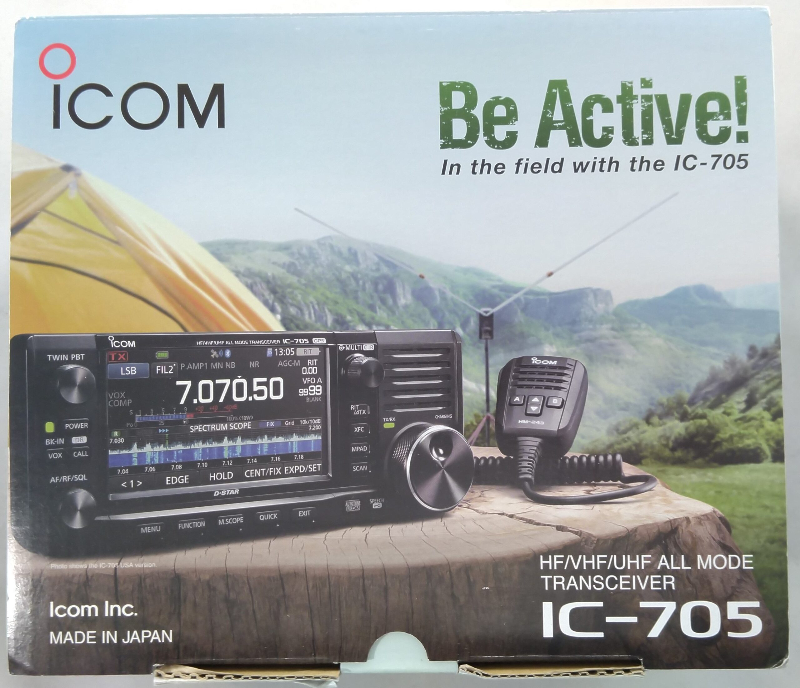 ICOM IC-705 HF/VHF/UHF All Mode Portable QRP 5W/10W Transceiver - MotoTRBO