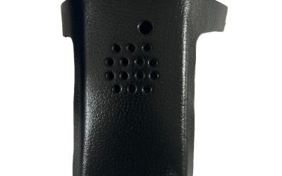BK Technologies BKR0412 Case Leather with Belt Loop Black for BKR9000 Series