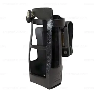 BK Technologies BKR0420 Leather Case with D-Swivel Belt Loop in Black for BKR9000