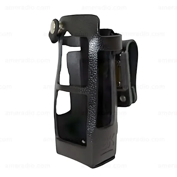 BK Technologies BKR0420 Leather Case with D-Swivel Belt Loop in Black for BKR9000